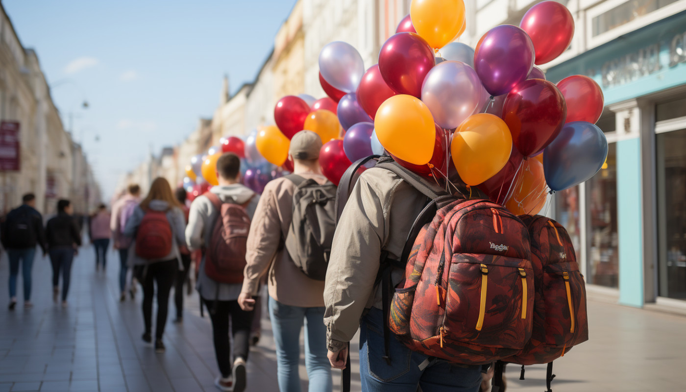 Economie - Le coût-efficacité des campagnes de street marketing utilisant des ballons sac à dos